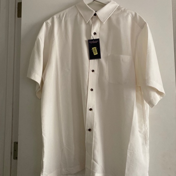 ROUND TREE & YORK WHITE BUTTON UP SHIRT - Picture 2 of 9